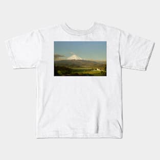 Cotopaxi by Frederic Edwin Church Kids T-Shirt